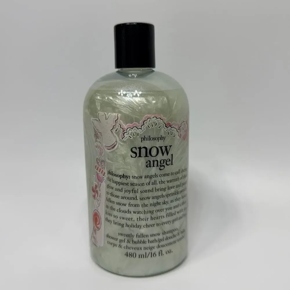 Philosophy Snow Angel Shampoo Shower Gel Bubble Bath 16 fl oz NEW